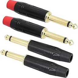 EKAAZ 6.35mm 1/4 Inch Mono Wire Connector | Male Jack Plug Adapter | Solder Connector for Audio, Guitar, and Amplifiers (Pack of 10)-picture-39