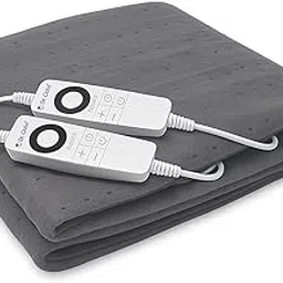 Dr. Odin OHP105 Electric Bed Warmer for Double Bed with 6 Heat Settings, Auto-Off Timer & Dual Controllers | Overheat Protection | Energy-Efficient Heating Blanket for Winter Comfort-picture-27