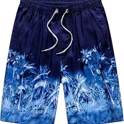Beach Shorts for Men, Loose Fit Quick Dry Men’s Shorts, Thin Polyester with Stylish Design Beach Shorts-image-8