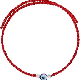 zavya 925 Sterling Silver Evil eye Cubic Zirconia Anti Tarnish Gold Plating Mens Rakhi-picture-31