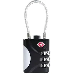 QUIRA TSA Locks for Luggage, Small Combination Lock with Cable, Luggage Locks TSA Approved, Combo Lock for Suitcase, Cabinet, Gym Locker-picture-45