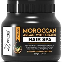 ZELTUS Treatment Mask| Moroccan Argan Oil; Soy Protein, Macadamia Oil, | Color Safe| For Frizzy, Wavy & Curly Hair| 100% Vegan (Keratin Hair Mask 200 Gm) pack of 1-picture-17