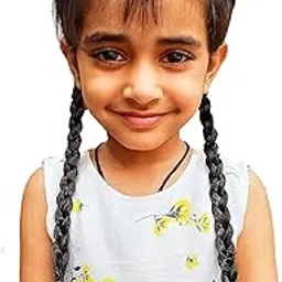 AK-Store Plastic Long Pigtail Plait Braid Headband Wig, Artificial Hair Choti Headband, Fancy Dress for Girls Kids Birthday Party (Brown, Pack of 1)-image-19
