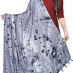 ebadat Tie Dye Printed Cotton Dupatta for Women and Girls | Casual, Stylish, Fashionable Ethnic Wear | Lightweight, Comfortable, Trendy Scarf image 1