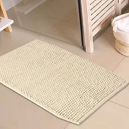 Door Mats for Home Entrance, Antislip Floor Mat for Living Room, Door Mats for Home with Extra Soft and Absorbent Water, Machine Washable, 45 x 70 cm, Ivery Color-picture-28