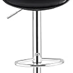 Toyshop Leatherette Adjustable High Barstool, Adjustable Height Stool Chairs, Counter Height Swivel Bar Stools with backrest for Kitchen Island, Bar Chair, Counter Stool (Black)-picture-11