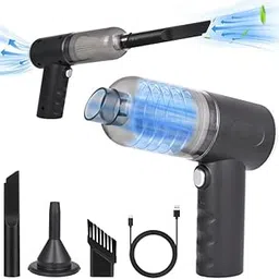 COVERLY Handheld Vacuum Cordless Car Vacuum Portable with LED Light, High Power Suction, Lightweight Rechargeable Hand Vacuum, Hand Held Vacuum Cleaner for Car Home Office, Pet Hair, Black-image-72