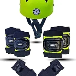 liffo Liffo® Skating Guard Skating Kit Protective Skating Guard Kit for Skating, Cycling, Running for Kids,Boys,Girls,Men & Women (HSG) (Green, S)-picture-12