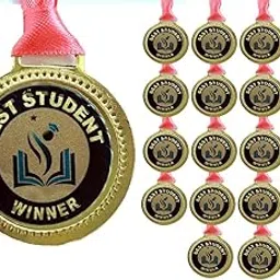 Medal | Gold Medal | Sports Medal | Winner Medal | Champion Medal |Medals Combo | Medal Best Student | Medal Pack of (20)-picture-30