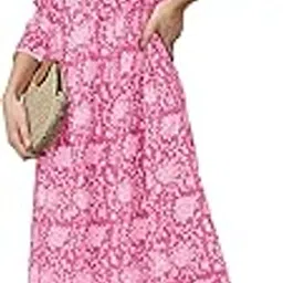 janasya Women's Pure Cotton Floral Printed Flared Kurta-picture-25
