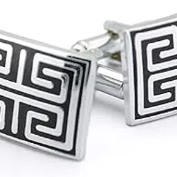 kavove The Wild Strike Black & Silver Cufflink For Men-picture-33