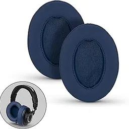 Brainwavz Replacement Earpads for ATH M50X, M50BT, Steelseries Arctis, Pro Wireless & Stealth 600, HyperX Cloud, AKG, SHURE, Philips & Many More Headphones, Memory Foam Ear Pad Cushions, Dark Blue Oval-picture-53