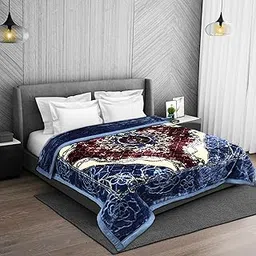 Signature Super Soft Double Layered Blanket for Extreme Winters(1100 GSM) (Double Bed, Alarm Snoozer-Bluezzr)-picture-23