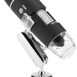 Walfront Digital Microscope Handheld Digital Electronic Microscope 1000X Magnifier 8 LED Adjustable AV Analog Observation Stand for TV (US Plug 110V)-picture-46