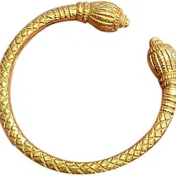 Ayyappan Gifts Ethnic Style Brass Kadha Bacelet for Men/Women | Vintage Style Brass Open type Kadha Kada for Unisex-image-49