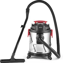 Lifelong 21 Litre Foam Vacuum Cleaner for Home 1200 W,Wet&Dry Floor Cleaner Brush with Blower Function,16Kpa Suction Power,Stainless Steel Body&Multiple Accessories for Sofa,Bed&Floor Carpet,1 Count-image-2