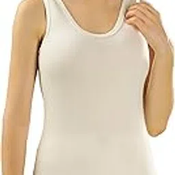 dollar Ultra Premium Combed Cotton Women Solid Sleeveless Thermal Top Off White-picture-12