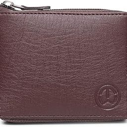 tnw Womens Girls PU Leather Multipurpose Zip Wallet Card Holder Purse Clutch (Brown)-picture-13