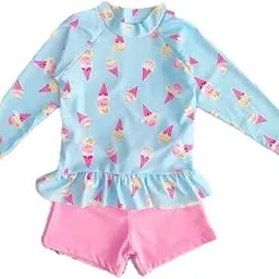 Bubble Berry Swimming Costume for Girls | 2 Piece Skirt Swimsuit-picture-18