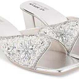 an dream fashion Stylish Embellished Heel Sandals Women & Girls Platform Pencil Heel Wedge Heels For Wedding-picture-25