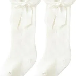 syga Baby Long Socks Cotton, Over The Knee, No Tightness, High-Top, Bow Pattern-picture-21