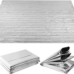 TRENDYNEST 6 Pieces Survival Blanket Compact Space Blanket for Hiking Cold 0 Gear 130x210cm | Emergency Blankets | Emergency Gear | 0 & Hiking-image-66
