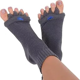 Purastep Cotton Foot Alignment Socks 5 Toe Separator -Easing Bunion, Plantar Fasciitis, Hammer Toes, and Pain Relief | - Free Size-picture-16