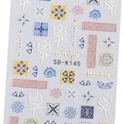 STYLEHEAVEN 3X5D Embossed Nail Stickers Nail Art Decor DIY Nail Manicure Tips Gift 5D-K145|Health & BeautyNail Care, Manicure & Pedicure|Nail Art Accessories-image-36