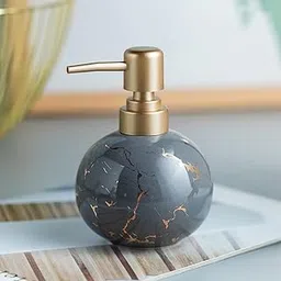 The Better Home 300ml Dispenser Bottle - Grey | Ceramic Liquid Dispenser for Kitchen, Wash-Basin, and Bathroom | Ideal for Shampoo, Hand Wash, Sanitizer, Lotion, and More-picture-12