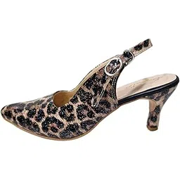 enigma eve Women's Leopard Print Slingback Pumps, Pointed Toe, Kitten Heel, Animal Pattern Evening Party Shoes-picture-52