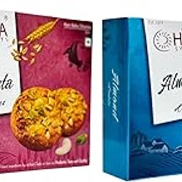 HIRA SWEETS Combo of Almond & Kaju Pista Cookies (Pack of 2) | Authentic Taste & Quality | Natural & Preservatives Free | Healthy Cookies Biscuits Combo Pack | Ideal for Gifting | Tea Time Snacks-picture-42