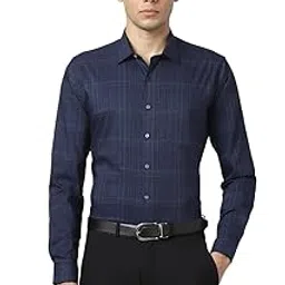 van heusen Men Polycotton Checkered Slim Fit Shirt-picture-20