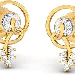 Hallmarked 14Kt (585) Yellow Gold and Earrings for Women AVE700YB-image-80