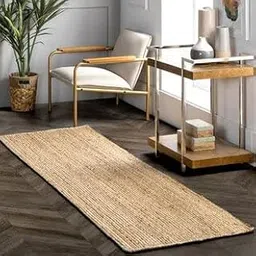 Giya Rugs Premium Bedside Runner Collection, Braided Reversible Carpet, Hand Woven Classic Rug, Kitchen Rugs, Rugs for Living & Bedroom (Jute with Cotton White, 60 x 152 cm, 2 x 5 Feet)-picture-24