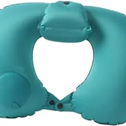 ZOOMELLA Inflatable Travel Pillow Adults Head Support for Bussiness Trip Train Travel Green|Travel Pillows|Travel-picture-49
