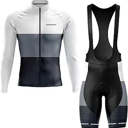 Aerodoc Neutral Color Cycling Jersey - Half & Full Sleeves, Matching Bib & Non-Bib Shorts-picture-12