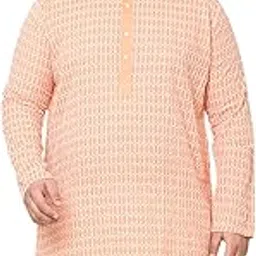 sojanya Plus(Since 1958), Men's Pure Cotton Kurta with White Embroidery-picture-34