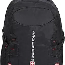 swiss military ZETA 25L Laptop Backpack with Rain Cover Fits up to 15.6” Laptop Compartment & Organizer with Compression Strap, Water Bottle Pockets, Travel & Office Backpack for Men & Women image 1