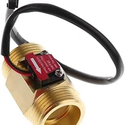 FABLOFT G1'' Hall Effect Liquid Water Flow Sensor Switch Flow Meter Fluid Meter 2-50L/min Copper-picture-63