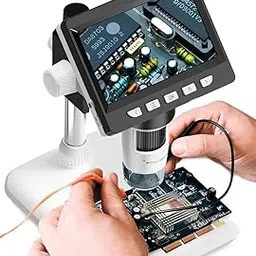 Professional Digital Microscope with 4.3 Inch IPS HD Screen | 2000mAh Battery | Electronic Magnification Device | 50-1000x Adjustable Magnification | USB Connection with Laptop, PC.-picture-27