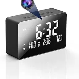 Secret Table Clock Camera 4K WiFi Security CCTV Camera Clock Hidden Camera for CCTV Monitoring-picture-18