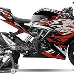 TVS RR 310 Graphic Kit| rED bk| by Motocross Graphix| Printed on Premium Vinyl with Ultra Gloss Laminate, Waterproof, Precise Precut Sticker, Non-Fading, Pack of 1 for Full Bike-picture-23
