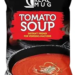 Real Mug Tomato Soup Instant Premix for Vending Machine|1Kg Pack| With Natural Ingredients and Flavoring| Institutional Pack-image-2
