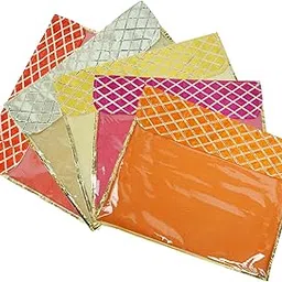 AI ANKIT INTERNATIONAL® Non Woven Single Saree Cover Bag with Transparent Window |Sari bags for storage| Saree Packing Covers for Wedding Gifts Pack of 5-picture-10