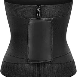 Enakshi® Women Waist Trainer Belly Wrap with Zipper Waistband Sports Girdle Shapewear 80cm long|Clothing, Shoes & Accessories | Womens Clothing | Intimates & Sleep | Shapewear image 1
