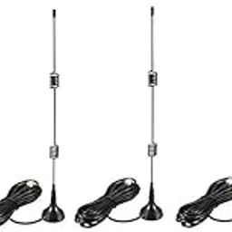 NBR Dual Band WiFi Antenna 2.4GHz 7dBi Magnetic Base SMA Male Omni Directional Antenna for WiFi Router Wireless Router Modem Gateway Network Card USB Adapter Security IP Camera Pack of 5-image-3