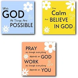 Navadey Wooden Fridge Magnet for Refrigerator, Home Decoration, Kitchen, Pooja Room & Gifting Purpose (Fiberboard, 3.5 x 3.5 inch) (God Quotes)-picture-14