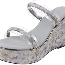 mochi Women's Wedge Heel Sandal With Double Strap-picture-42