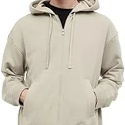 besick Premium Cotton Solid Relaxed Fit Zipper Hoodie for Men-picture-51