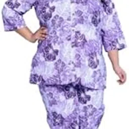 swasti Women Cotton Floral Print Purple Plus Size Co-Ord Set (Plus Size, Purple, 54)-picture-20